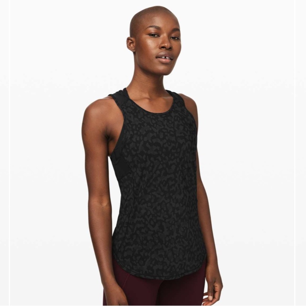 Like New- Lululemon- Sz 12- Sculpt Tank II - Black Camo